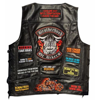 Patched vests - The Real Biker Look