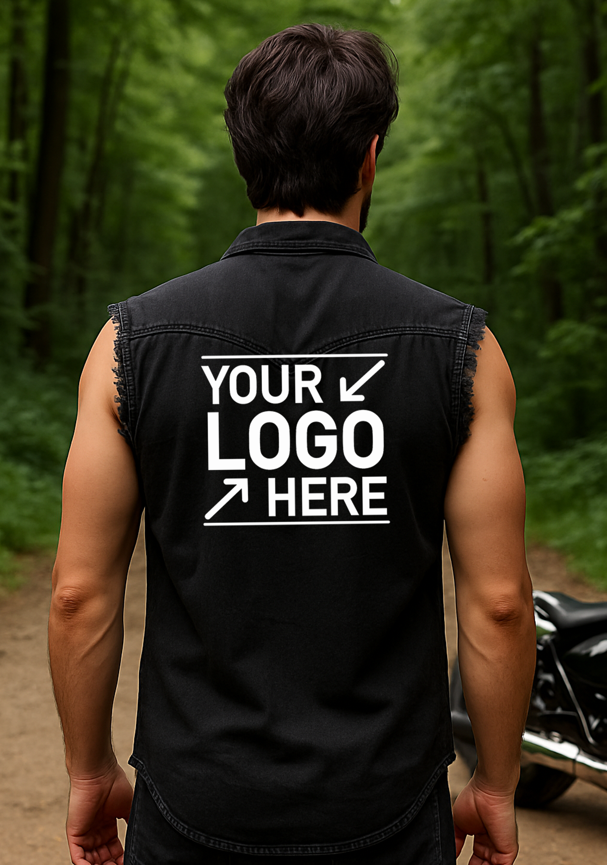 Best Denim Biker shirt sleeveless Biker shirt Cafe Racer patch  Bandana in India online for Men and Women, T shirts, Bandanas,Biker clothing