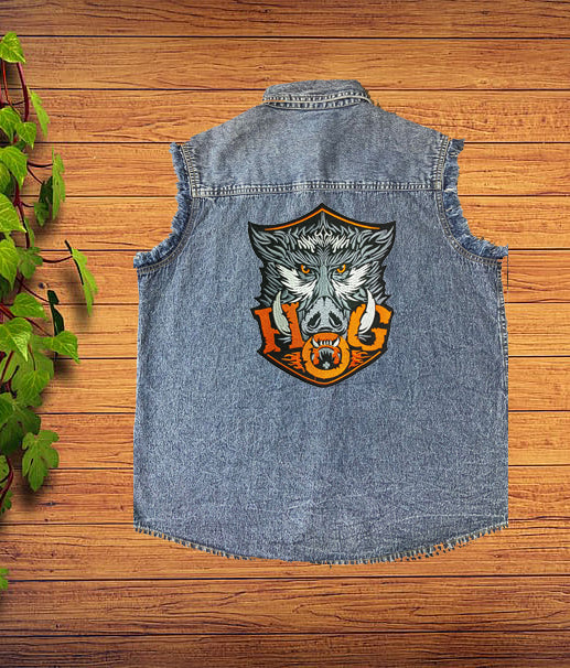 Best Denim Biker shirt sleeveless Biker shirt Cafe Racer patch  Bandana in India online for Men and Women, T shirts, Bandanas,Biker clothing