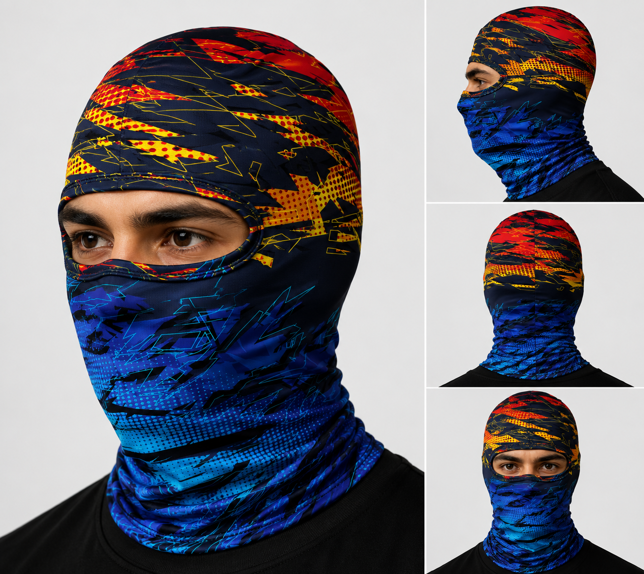 Motorcycle Balaclava
Riding Balaclava
Bike Face Mask
Helmet Liner
Cycling Mask
Ski Mask
Full Face Mask
Face Cover
Neck Gaiter
Performance Gear
Adventure Gear
Quick Dry
Breathable
Stretch Fabric
UV Protection
Anti Microbial
Outdoor Gear
Motorcycle Accessories
Cycling Accessories
Trekking Gear