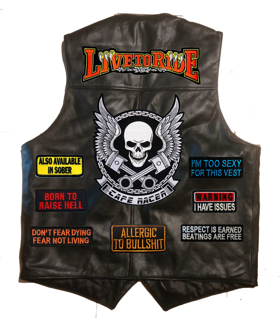 Leather Vest- Plain – Motohog