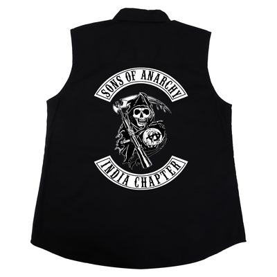 Best Denim Biker shirt sleeveless Biker shirt Cafe Racer patch  Bandana in India online for Men and Women, T shirts, Bandanas,Biker clothing