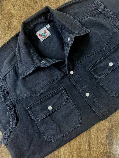 Best Denim Biker shirt sleeveless Biker shirt Cafe Racer patch  Bandana in India online for Men and Women, T shirts, Bandanas,Biker clothing