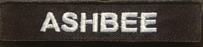 Custom Name Patch- 4.5 x 1 inches