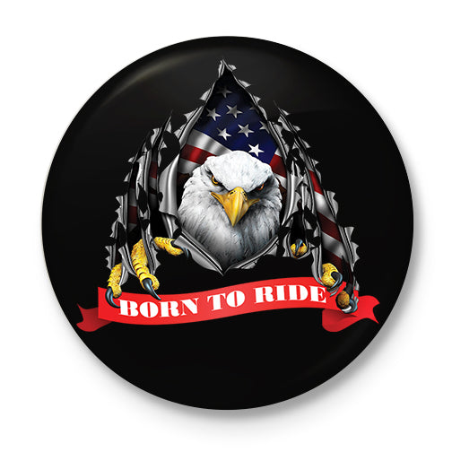 Born To Ride Button Badge