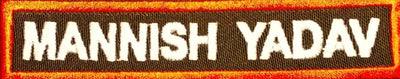 Custom Name Patch- 4.5 x 1 inches-in Prepaid mode only