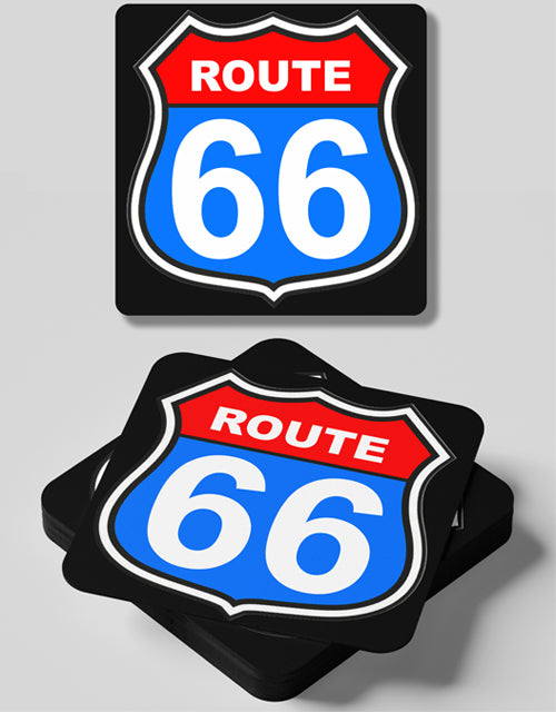 Route 66-4 Coasters Set