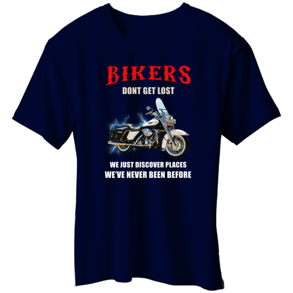 bikers dont get lost tshirt design